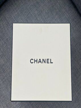 Chanel Gift Box White Black Trim
